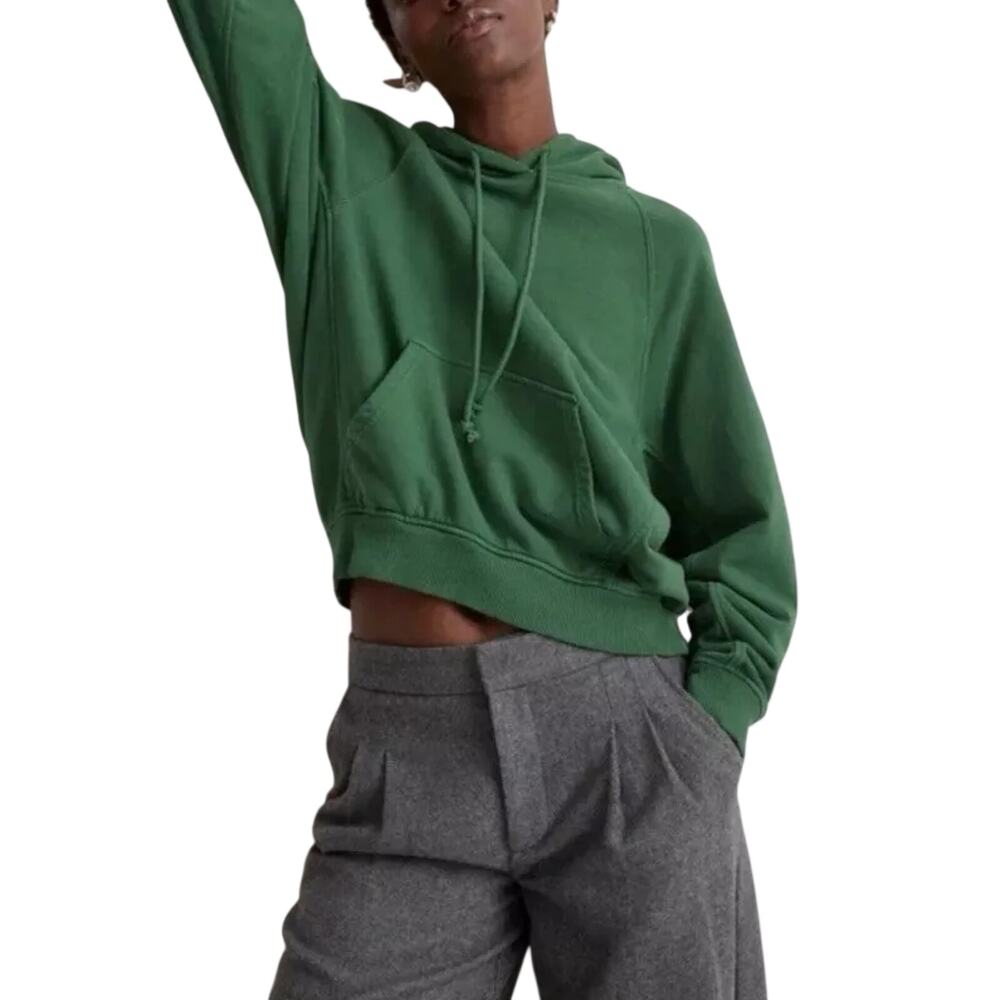 Madewell Cozy Green 365 Terry Ootoya Hoodie Size XS